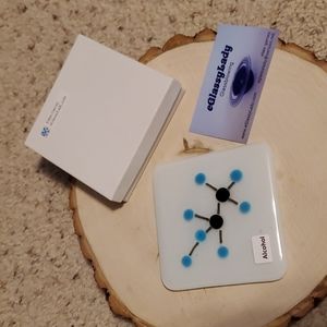 eGlassyLady Alcohol Ethanol Chemical Formula Handmade Glass Coaster